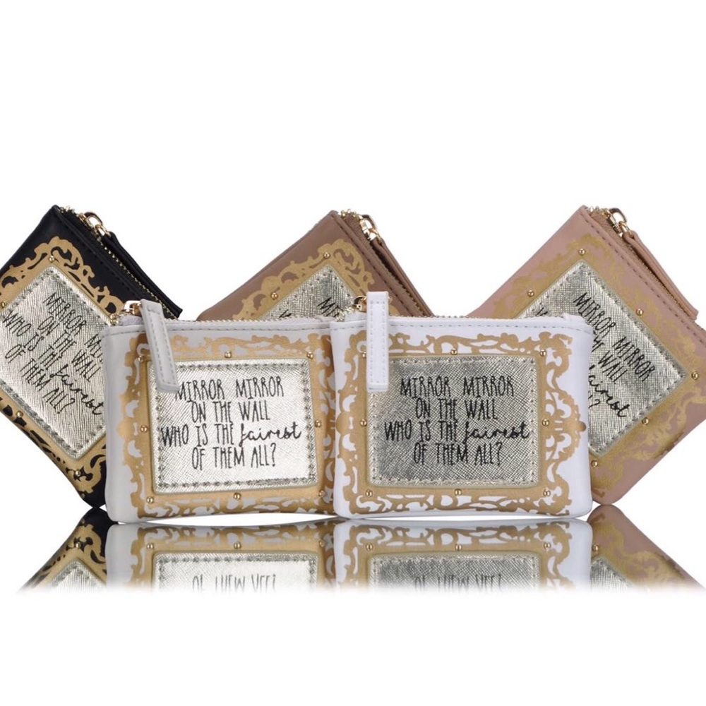 Vegan Leather Mirror Mirror Coin Case